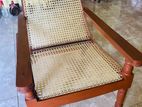 Wooden Cane Lounge Chair