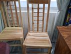 Wooden chairs