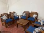 Wooden Chairs with Coushions Set