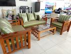 Wooden Cushion Sofa Set