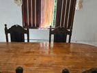 Wooden Dining Table with Chairs