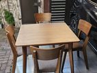 Wooden Dining Table & Chairs - Retro