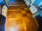Wooden Dining Table with 8 Chairs