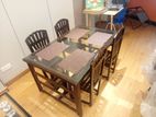 Wooden Dining Table with Chair Set