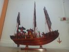 Wooden Hand Maded Table Decor Pirate Ship