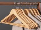 Wooden Hangers with Stainless Steel Hook