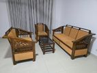 Bamboo Sofa Set with Wooden Coffee Table for Sale | Colombo 5 | ikman
