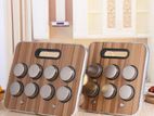 Wooden Magnetic Spice Rack