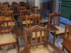 Wooden Mahogany Lecture Chairs Lot