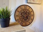 Wooden Mahogany wall clock