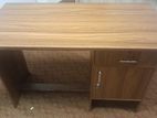 Wooden Office Desk with Lockable Drawer Cabinet
