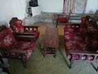 Wooden Old Type Sofa Set with Coffee Table