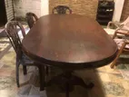 Wooden Oval Dining Table