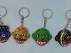 wooden / pulp mask keytags and magnets