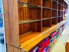 Wooden shop Display Rack with Glass shelves-For Textile/Mobile