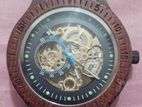Wooden Skeleton Watch