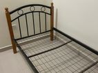 Wooden Steel Single Bed
