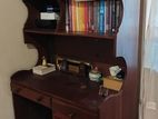 Wooden Study Table with A Cupboard