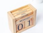 Wooden Table Calendar