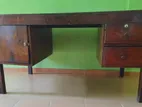 Wooden Table with 3 Large Compartments