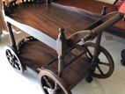 Antique Old Wooden Tea Trolley