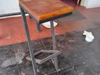 Wooden top bar stool