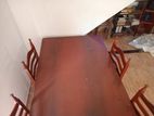 Wooden Used Table with 4 Chairs(used)