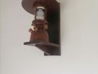 Wooden Vintage Lantern Wall Lamp