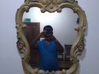 Antique Wooden Wall Mirror