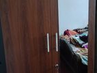 Wooden Wardrobe with Mirror