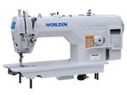 WORLDEN Auto Single Needle Lock-Stitch Sewing Machine Direct Drive Motor