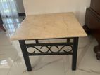 Wrought Iron Marble Top Table