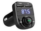 X8 4.0 Bluetooth FM Transmitter Modulator USB Car Kit Charger