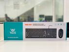 YAKS K01 Business Wired Mouse & Keyboard Combo