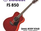 Yamaha FS850 Small Body Concert Solid Top Acoustic Guitar, Natural