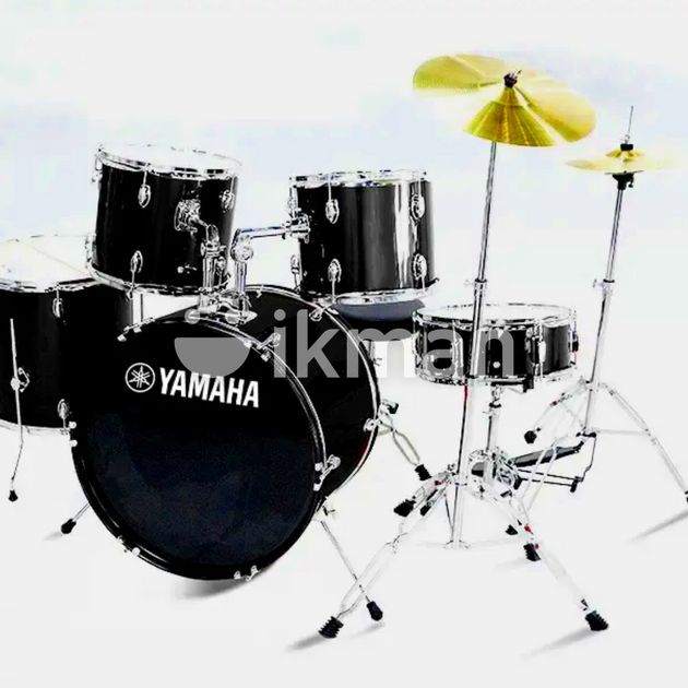 Yamaha GIG Maker 5Pc Acoustic Full Drum Set With Cymbals & Seat (Black ...