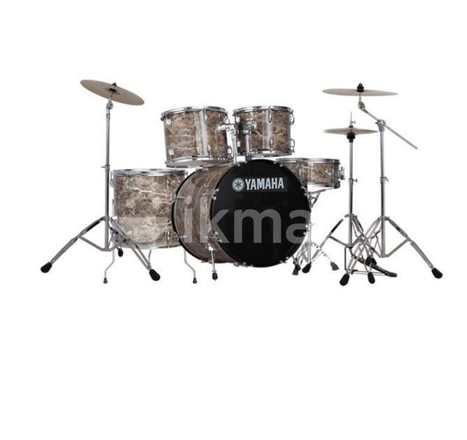 Yamaha Gig Maker 5Pc Acoustic Full Drum Set With Cymbals Seat - Marble ...