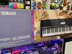 Yamaha -PSRE383 Portable Keyboard 61 Keys (Adaptor Included).