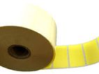 Yellow Barcode Label Roll - T/t 1 Ups 2000 Pcs (50mm X 25mm)