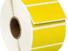 Yellow Color Barcode Sticker Roll