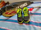Yonex 88d Play Badminton Racket with Li-Ning Sport Shoe