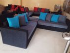 Your Home L Sofa Set Fabrics & Leather - 5009UD